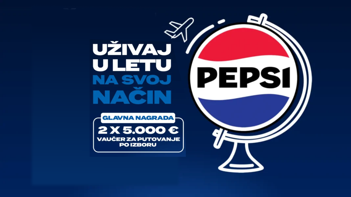 Pepsi nagradna igra Uživaj u letu na svoj način sa telefonima, mini frižiderima i vaučerima